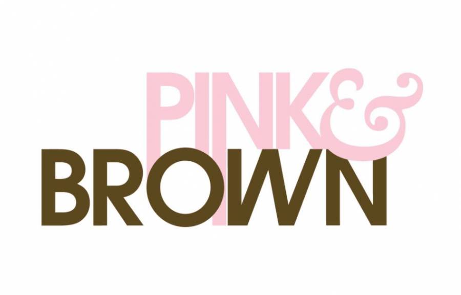 Pink-and-brown